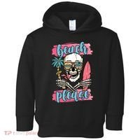 Beach Please Skeleton Vacation Funny Toddler Hoodie thumb 0