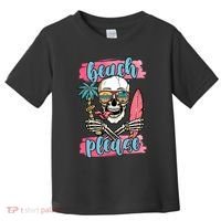Beach Please Skeleton Vacation Funny Toddler T-Shirt thumb 0