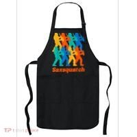 Bigfoot Playing Saxophone Saxsquatch Apron thumb 0