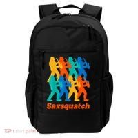 Bigfoot Playing Saxophone Saxsquatch Backpack thumb 0