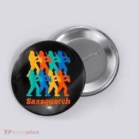 Bigfoot Playing Saxophone Saxsquatch Button thumb 0