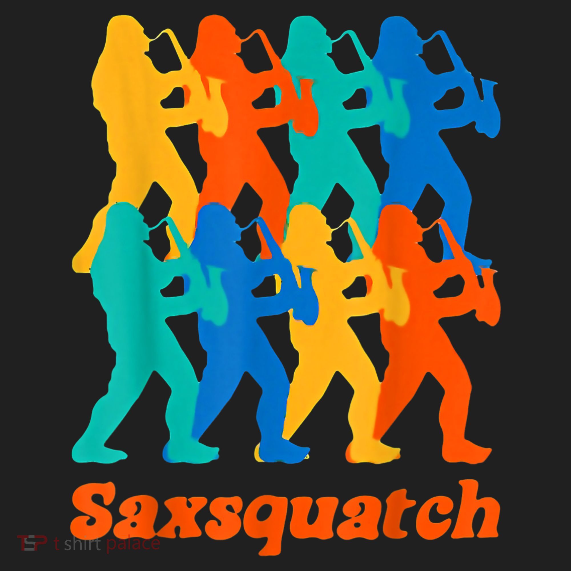 Bigfoot Playing Saxophone Saxsquatch Beanie