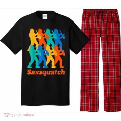 Bigfoot Playing Saxophone Saxsquatch Pajama Set