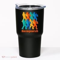 Bigfoot Playing Saxophone Saxsquatch Tumbler thumb 0