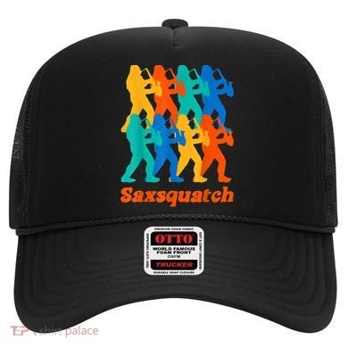 Bigfoot Playing Saxophone Saxsquatch Hat