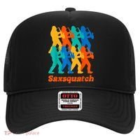 Bigfoot Playing Saxophone Saxsquatch Hat thumb 0