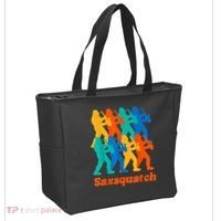 Bigfoot Playing Saxophone Saxsquatch Tote Bag thumb 2