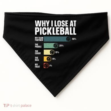 Best Pickleball Sport Pickleball Player USA-Made Doggie Bandana