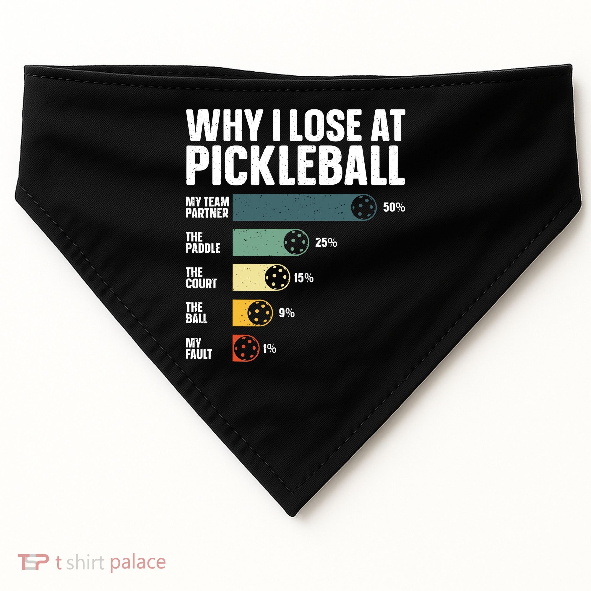 Best Pickleball Sport Pickleball Player USA-Made Doggie Bandana