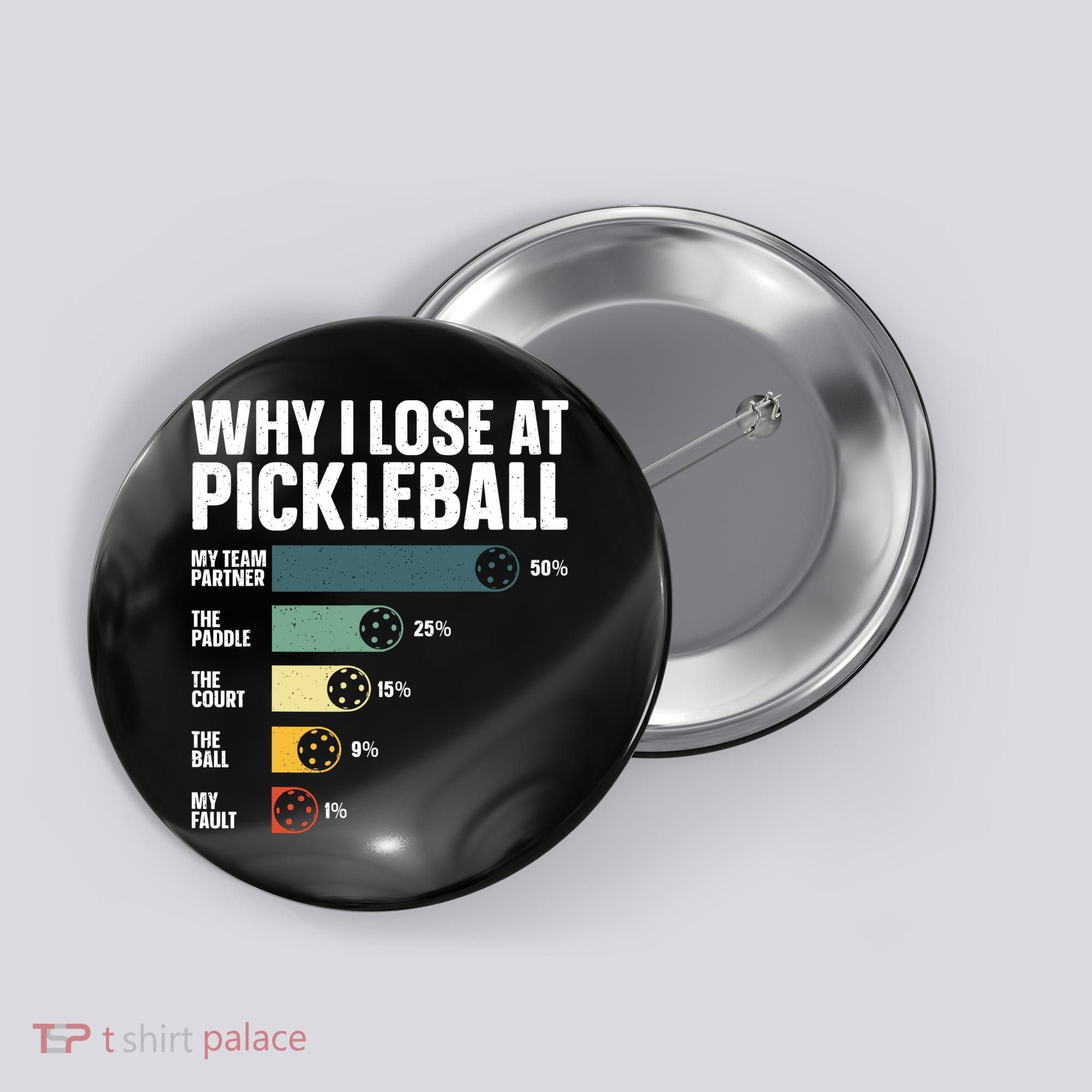 Best Pickleball Sport Pickleball Player Button