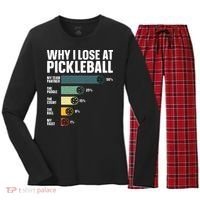Best Pickleball Sport Pickleball Player Women's Long Sleeve Flannel Pajama Set  thumb 0