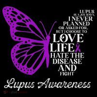 Butterfly Purple Systemic Lupus Erythematosus Awareness Hoodie thumb 7