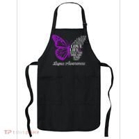Butterfly Purple Systemic Lupus Erythematosus Awareness Apron thumb 0