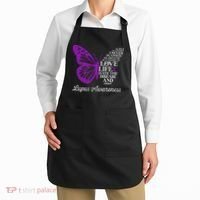 Butterfly Purple Systemic Lupus Erythematosus Awareness Apron thumb 2