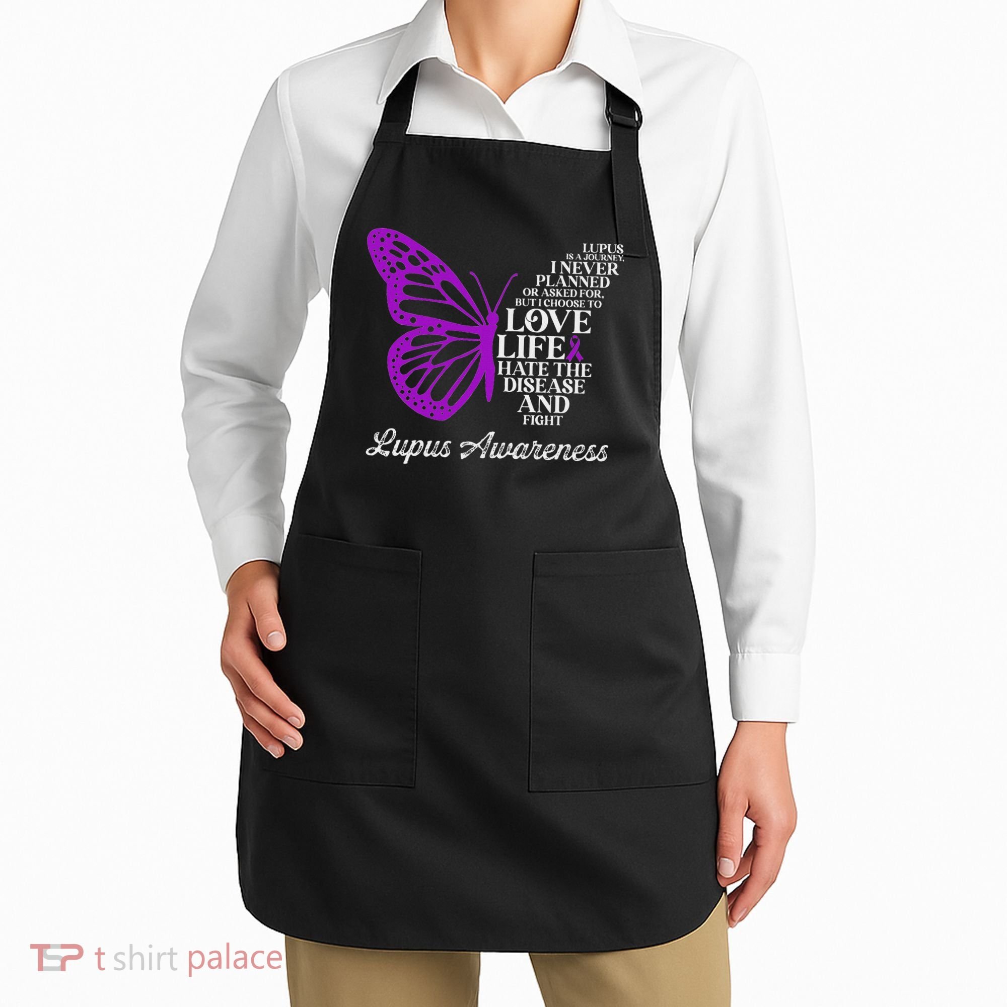Butterfly Purple Systemic Lupus Erythematosus Awareness Apron