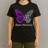 Butterfly Purple Systemic Lupus Erythematosus Awareness T-Shirt thumb 4