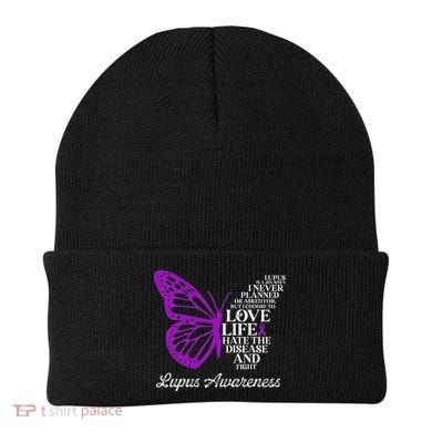 Butterfly Purple Systemic Lupus Erythematosus Awareness Beanie