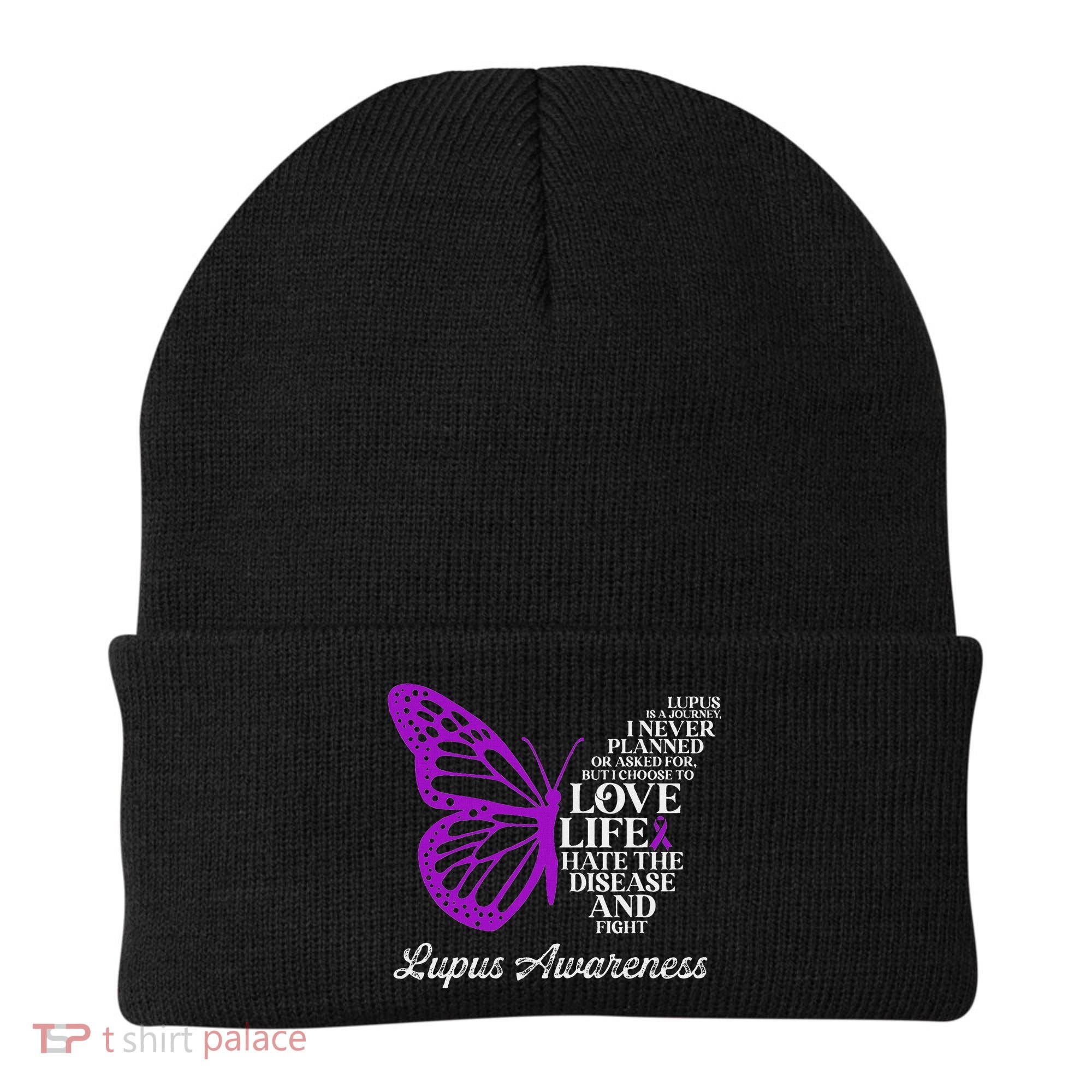 Butterfly Purple Systemic Lupus Erythematosus Awareness Beanie