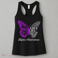 Butterfly Purple Systemic Lupus Erythematosus Awareness Women's Tank Top thumb 3
