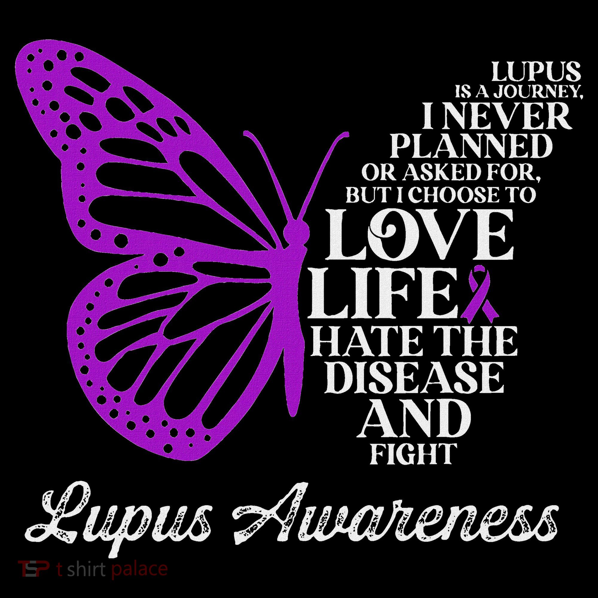 Butterfly Purple Systemic Lupus Erythematosus Awareness Baby Bodysuit