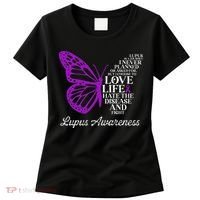 Butterfly Purple Systemic Lupus Erythematosus Awareness Women's T-Shirt thumb 0
