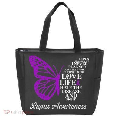 Butterfly Purple Systemic Lupus Erythematosus Awareness Tote Bag