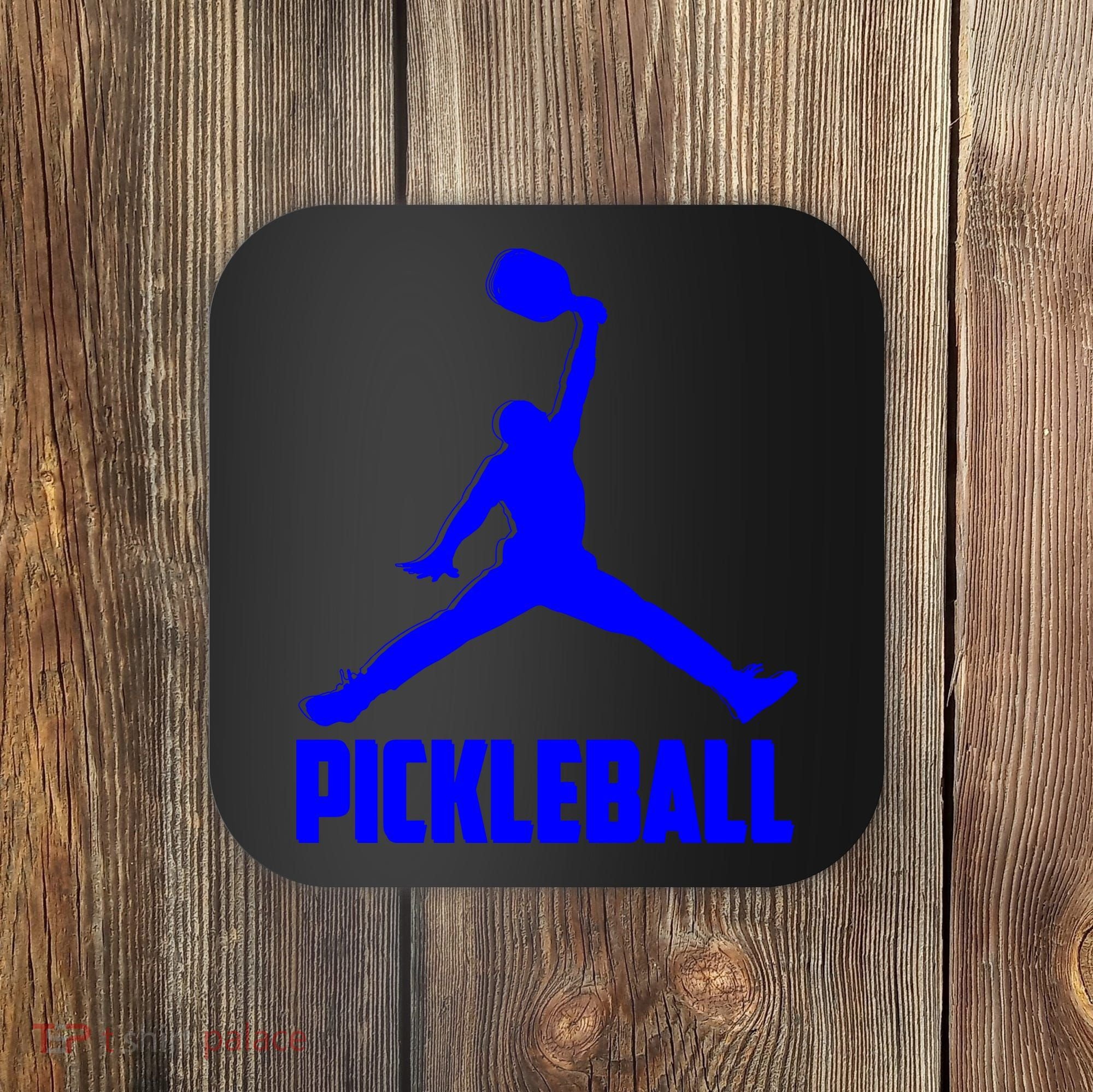 Blue Pickleball Sports Logo Coaster
