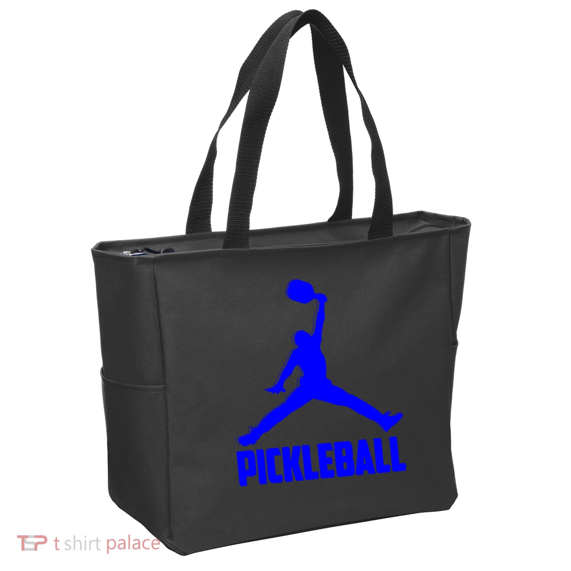 Blue Pickleball Sports Logo Tote Bag