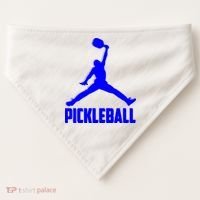 Blue Pickleball Sports Logo USA-Made Doggie Bandana thumb 0