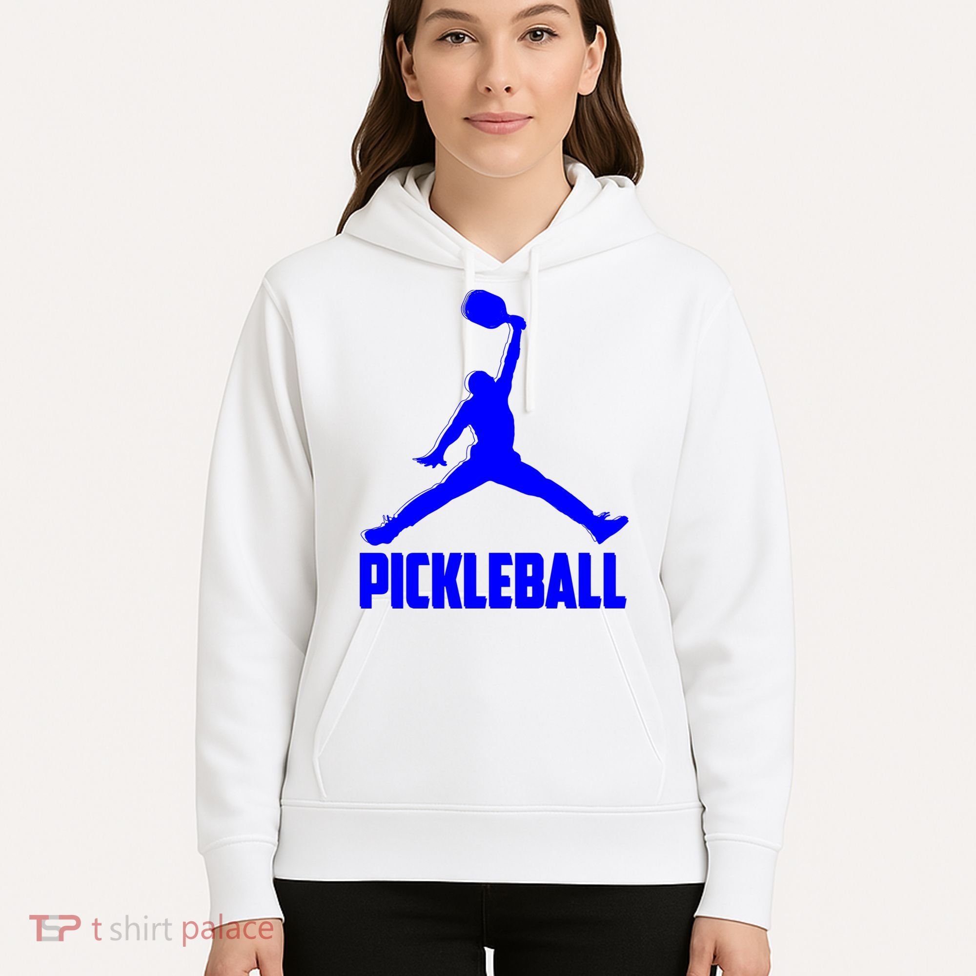 Blue Pickleball Sports Logo Hoodie