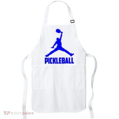 Blue Pickleball Sports Logo Apron