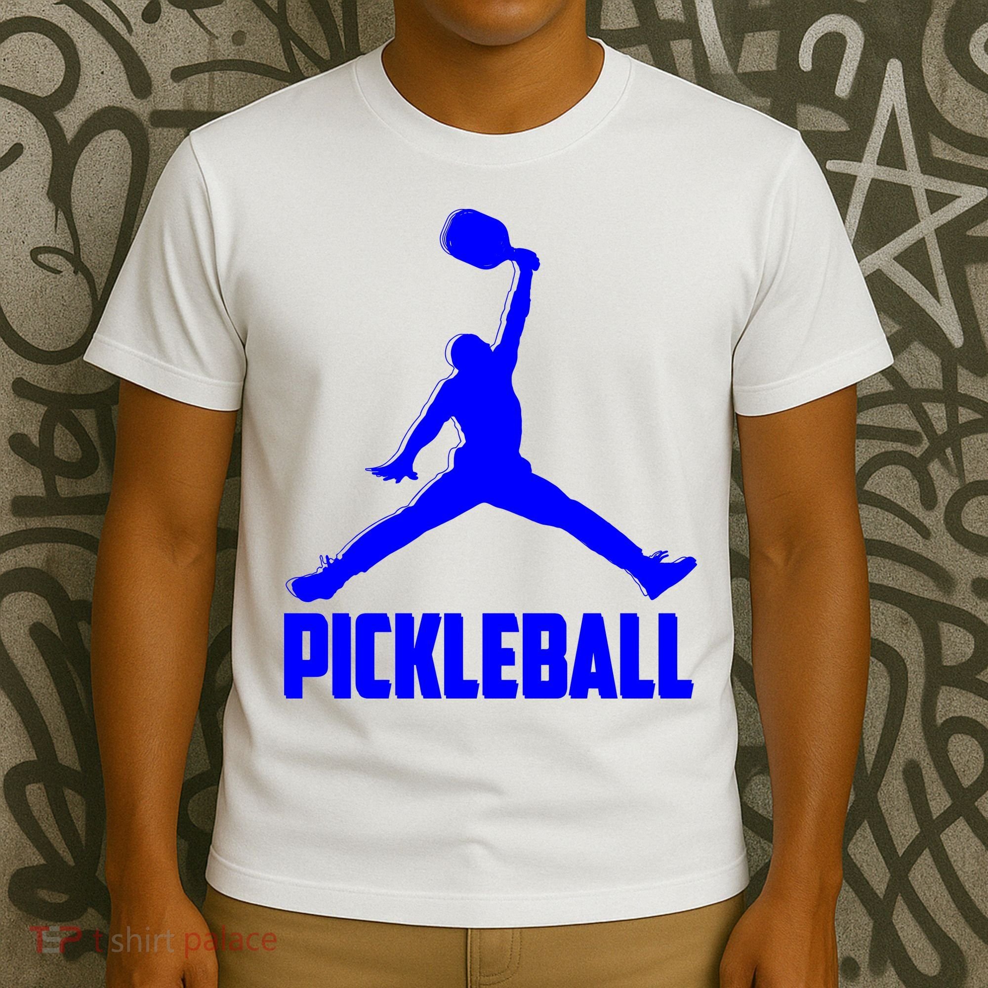 Blue Pickleball Sports Logo T-Shirt