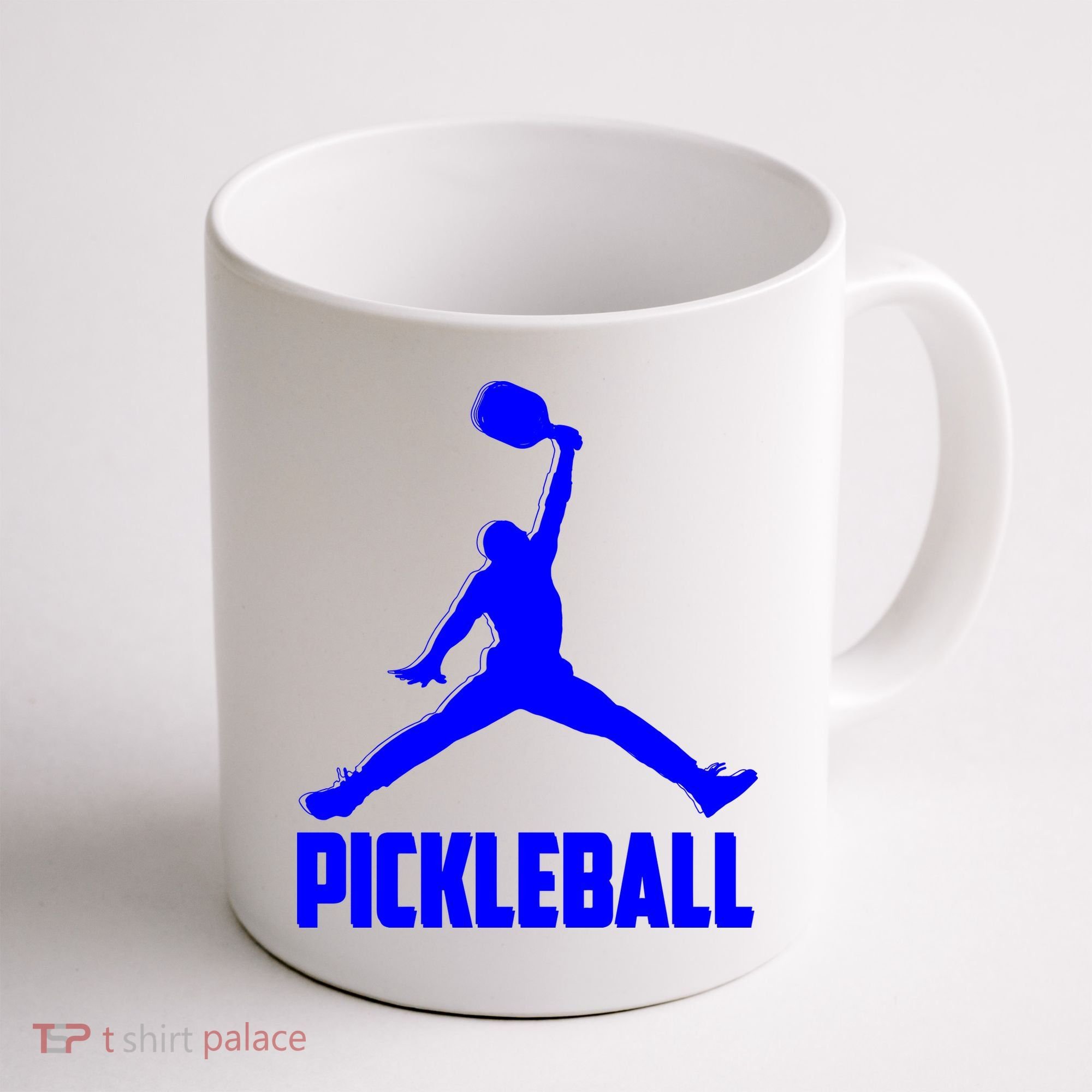 Blue Pickleball Sports Logo Coffee Mug