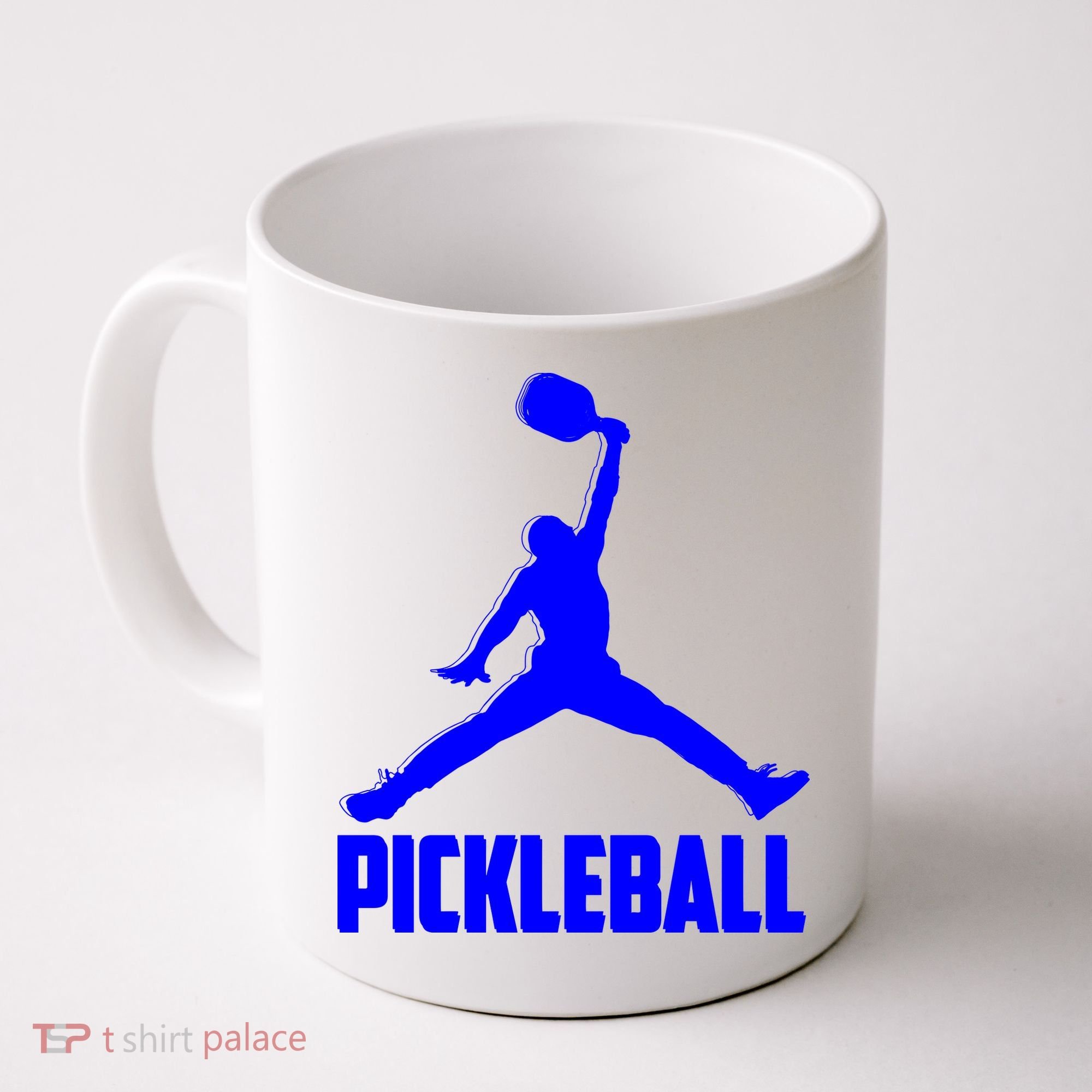 Blue Pickleball Sports Logo Coffee Mug