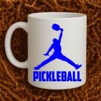 Blue Pickleball Sports Logo Coffee Mug thumb 2