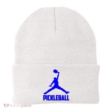 Blue Pickleball Sports Logo Beanie