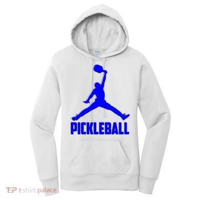 Blue Pickleball Sports Logo Women's Hoodie