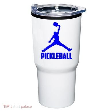 Blue Pickleball Sports Logo Tumbler