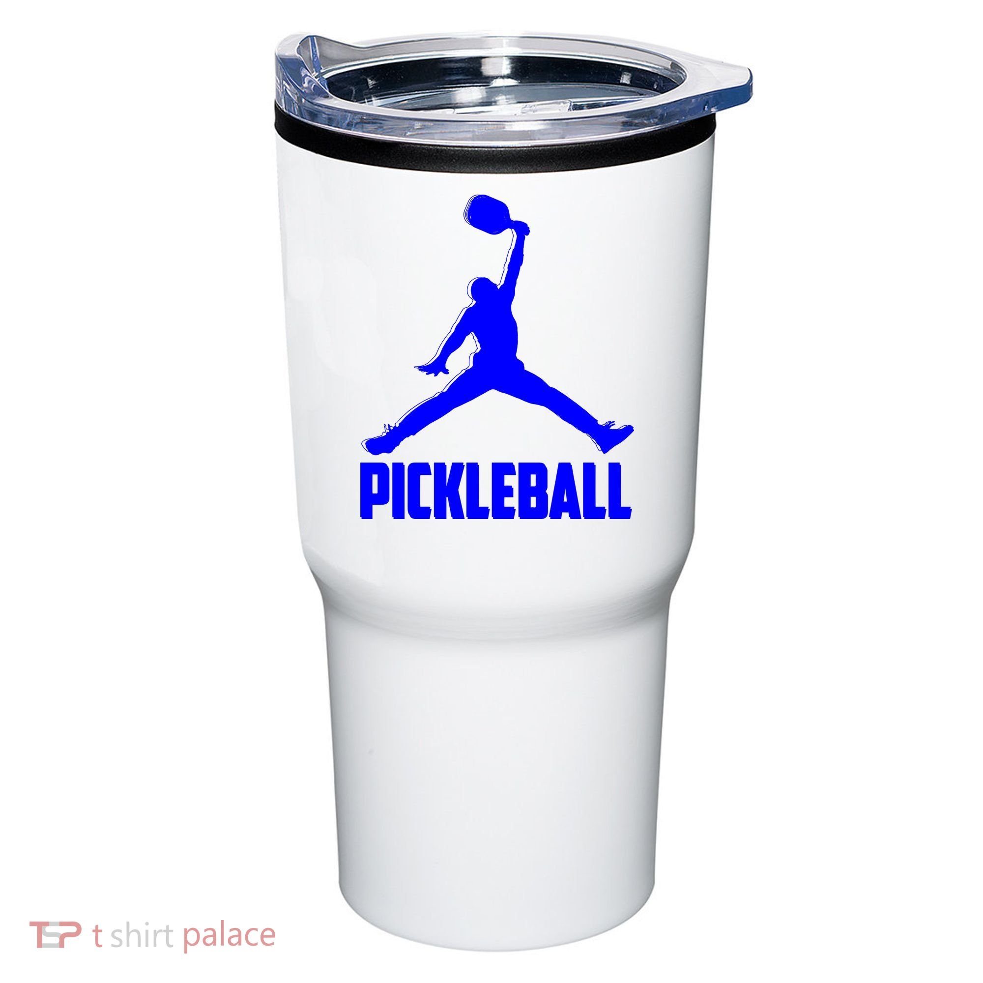 Blue Pickleball Sports Logo Tumbler