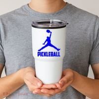 Blue Pickleball Sports Logo Tumbler thumb 2
