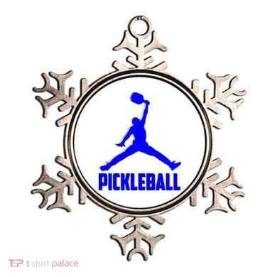Blue Pickleball Sports Logo Ornament