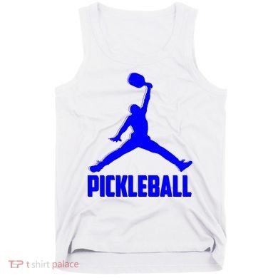 Blue Pickleball Sports Logo Tank Top