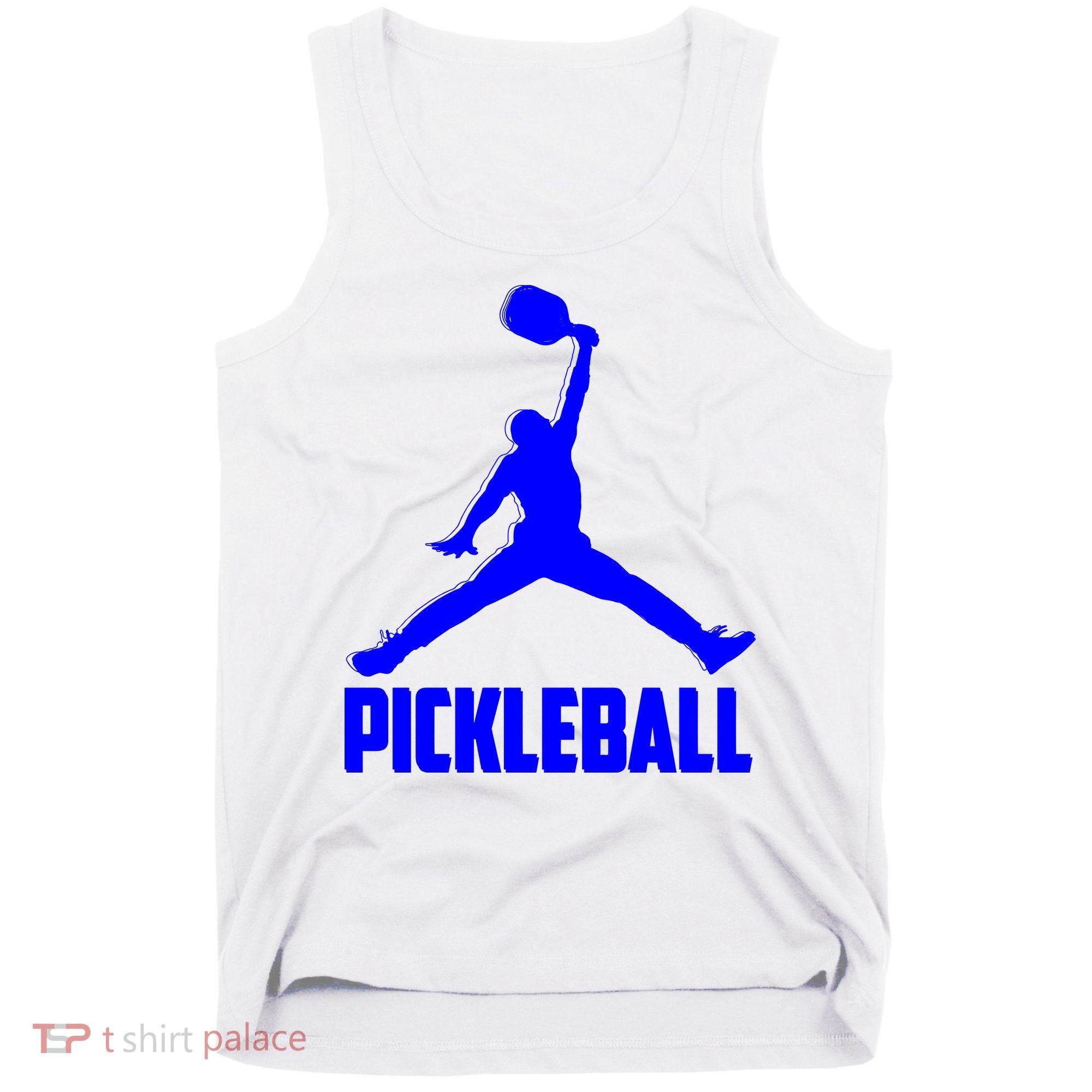 Blue Pickleball Sports Logo Tank Top