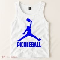 Blue Pickleball Sports Logo Tank Top thumb 2