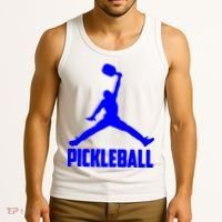 Blue Pickleball Sports Logo Tank Top thumb 3