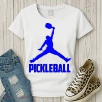 Blue Pickleball Sports Logo Women's T-Shirt thumb 3