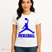 Blue Pickleball Sports Logo Women's T-Shirt thumb 4