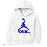Blue Pickleball Sports Logo Kids Hoodie thumb 0