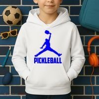 Blue Pickleball Sports Logo Kids Hoodie thumb 2