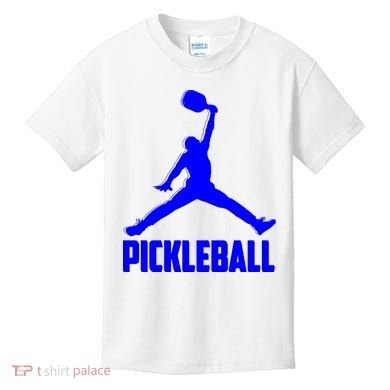 Blue Pickleball Sports Logo Kids T-Shirt
